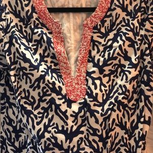 Lilly Pulitzer island coral pattern summer dress